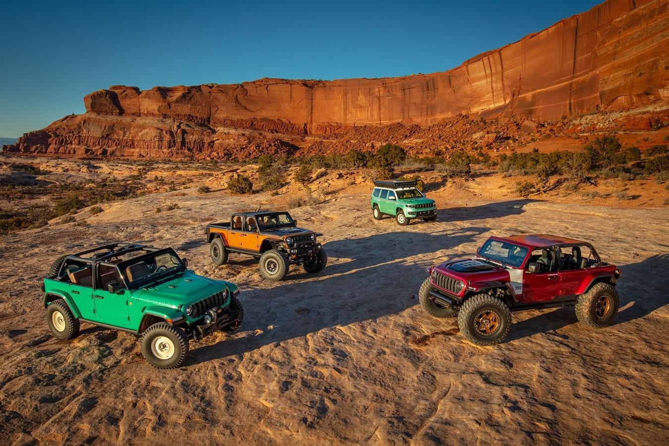 2024 Easter Jeep Safari Concepts (clockwise, left to right): Jee