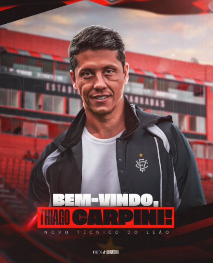 Técnico Thiago Carpini é o novo técnico do Vitória