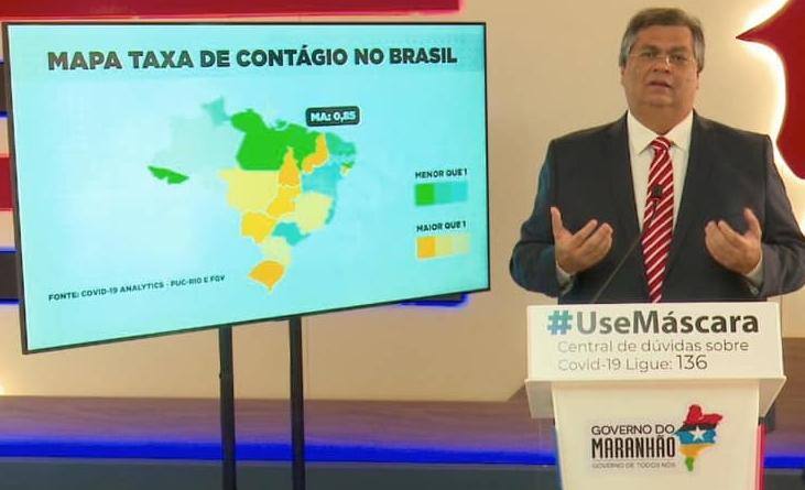 Flávio Dino. governador do Maranhão, foi reeleito em 2018 com uma base de 15 siglas que ia do PT ao DEM