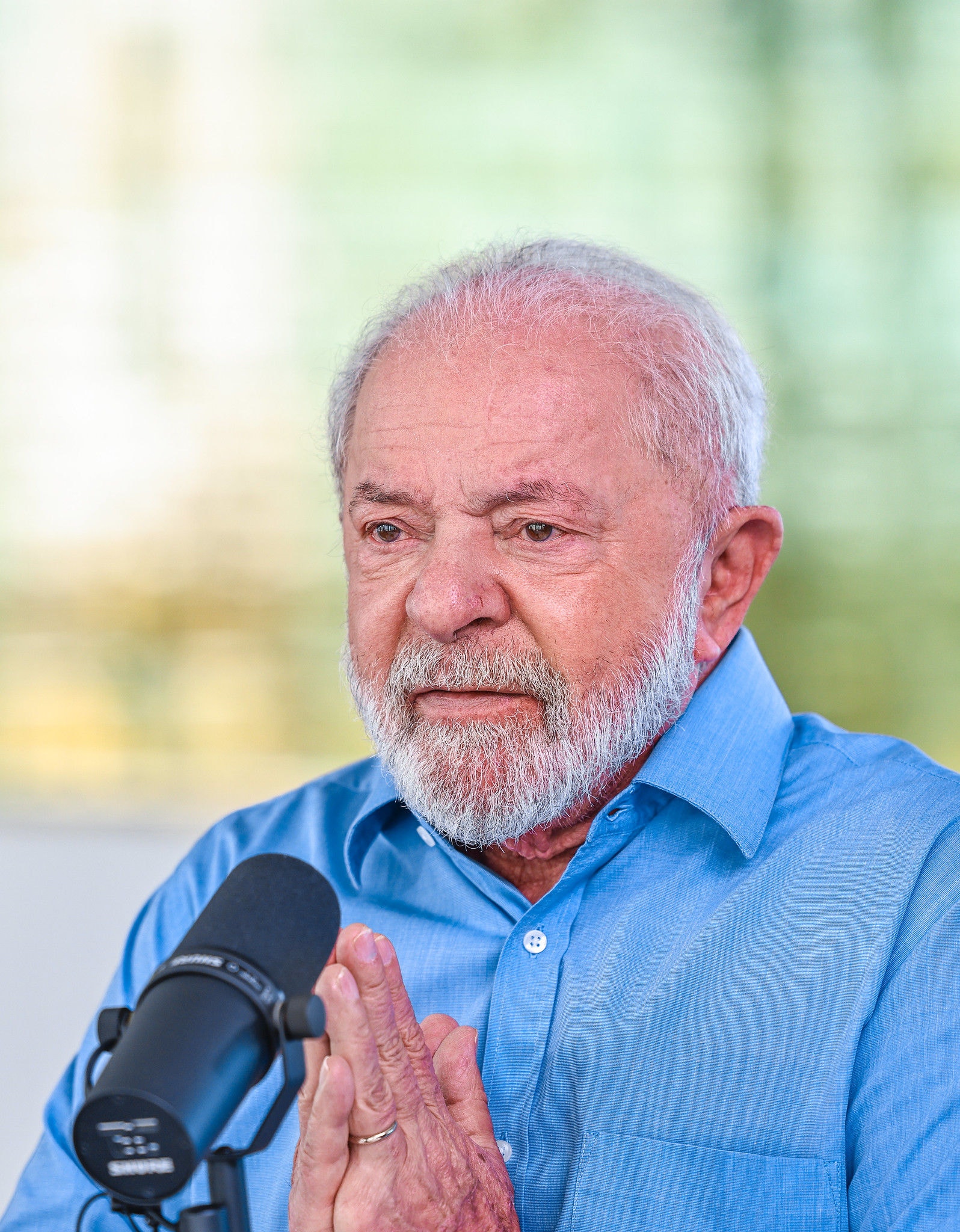 O presidente Lula concedeu entrevista para o programa "Bom dia, presidente", da EBC, nesta terça-feira (7)