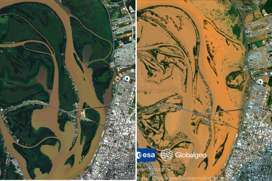 Imagens satélites Porto Alegre 