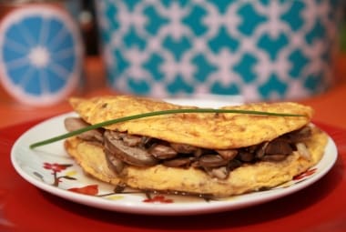 Omelete com cogumelos da Deli Fresh Food