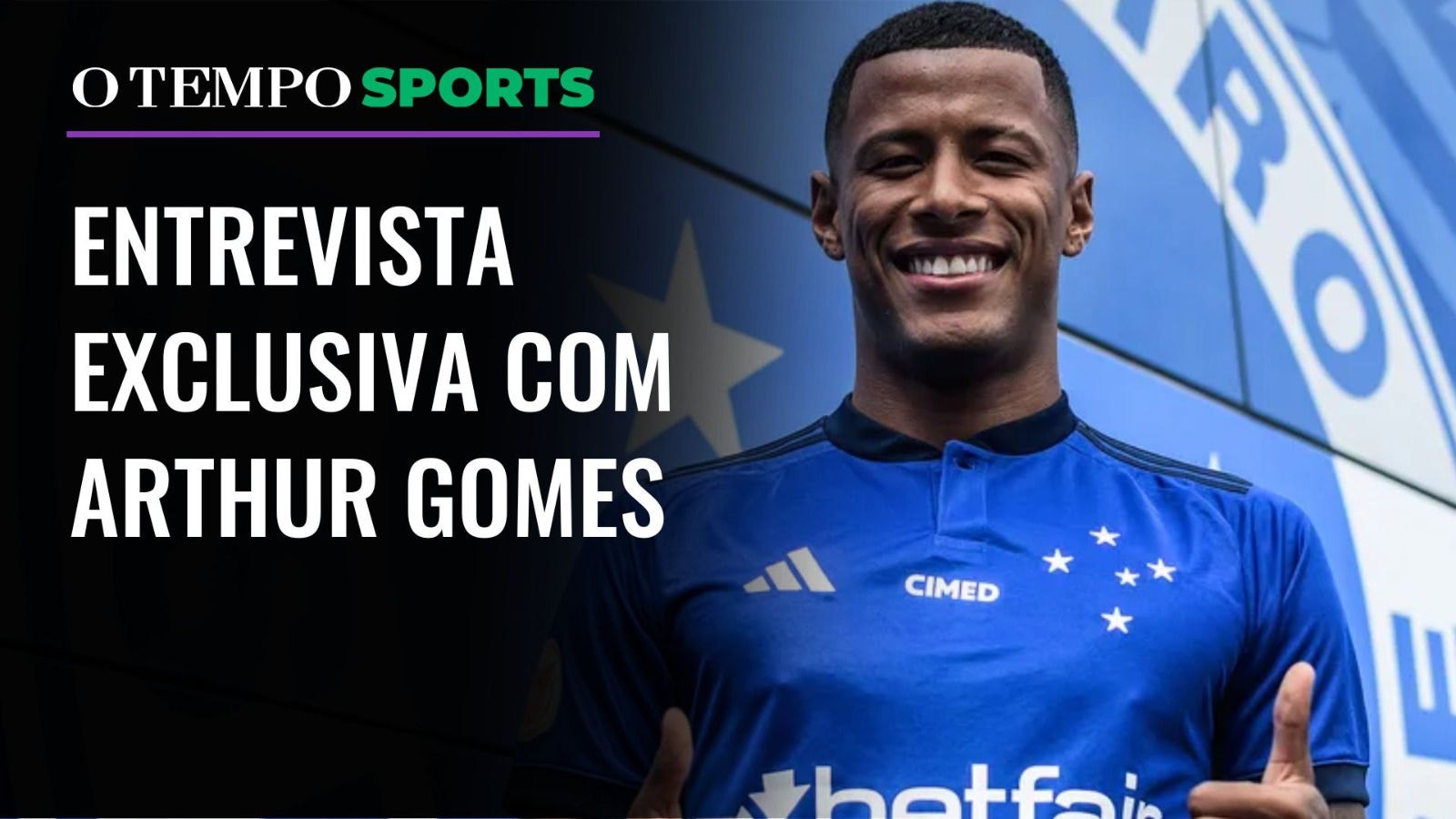 Arthur Gomes, atacante do Cruzeiro, fala em O Tempo Sports