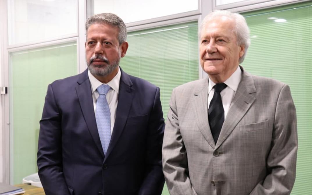 O presidente da Câmara dos Deputados, Arthur Lira, se reuniu com o Ministro da Justiça e Segurança Pública, Ricardo Lewandowski