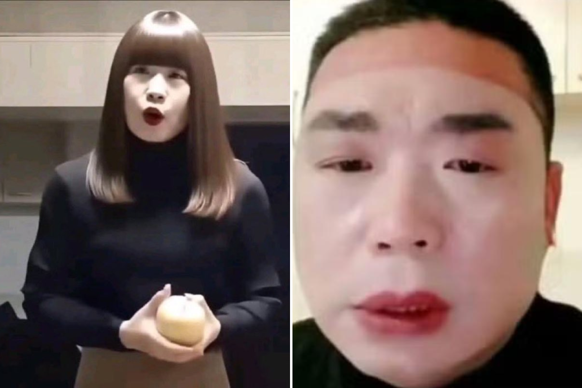 Para se passar por mulher, Jiao utilizava perucas, maquiagem, filtros de beleza e software de modulação de voz.