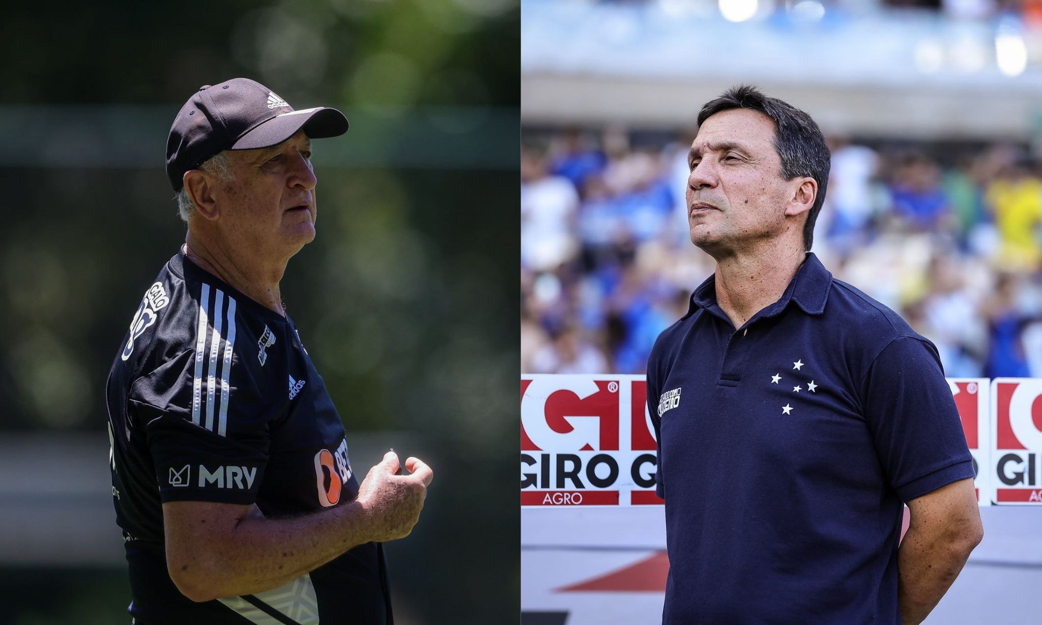 Técnicos Felipão, do Atlético, e Zé Ricardo, do Cruzeiro