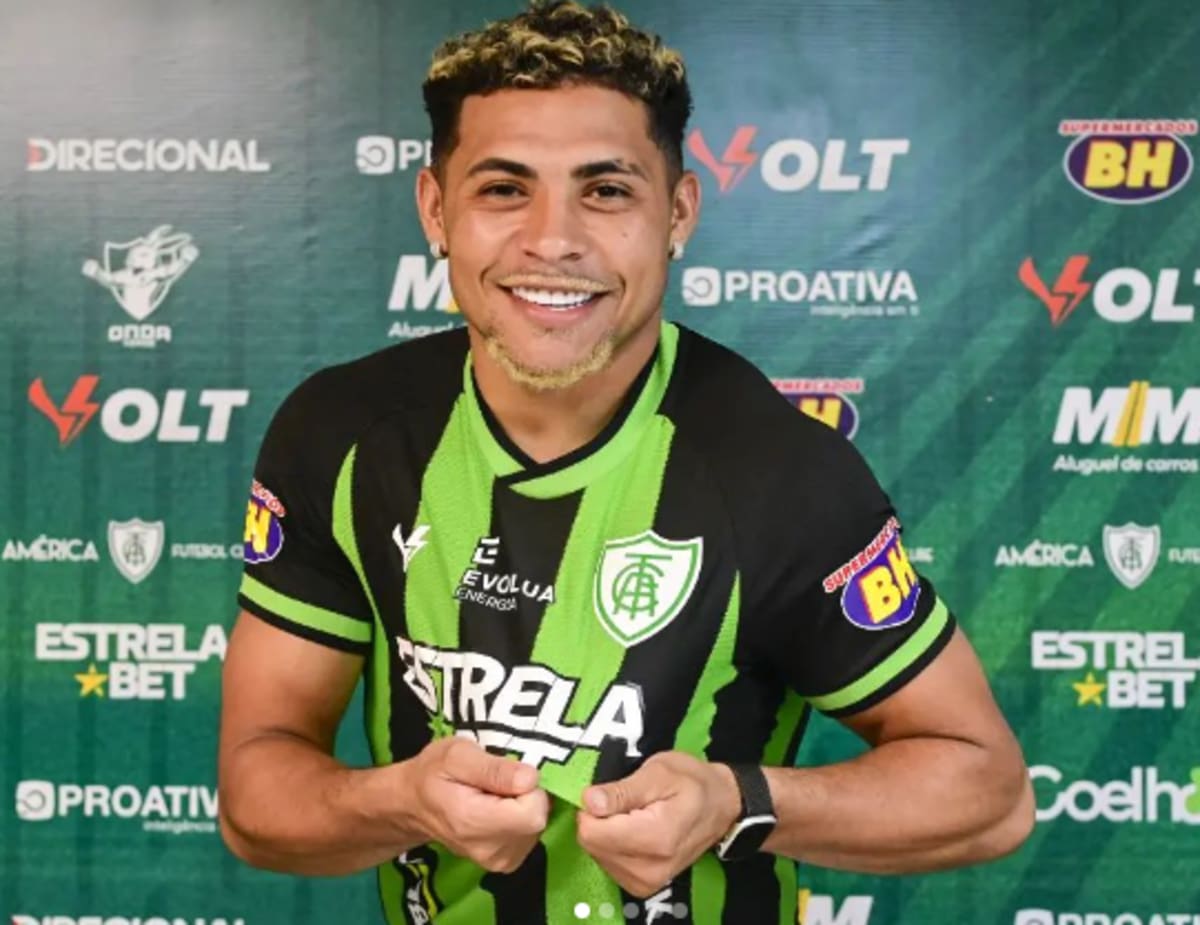 O atacante Vitor Jacaré, ex-Bahia, está com boas expectativas para a temporada do América em 2024