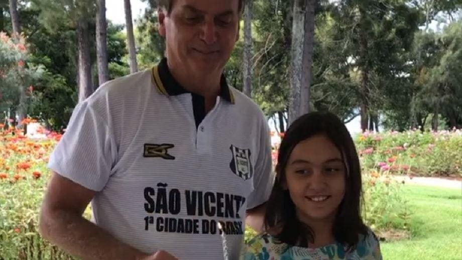 Jair e Laura Bolsonaro