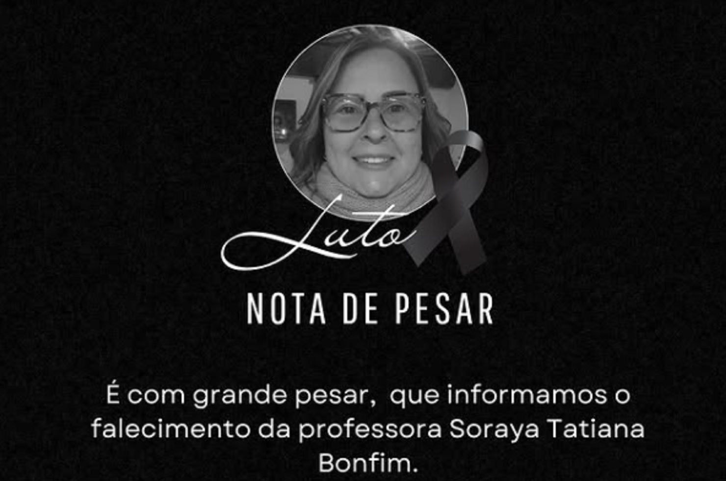 Colégio onde a vítima trabalhava lamentou a perda trágica