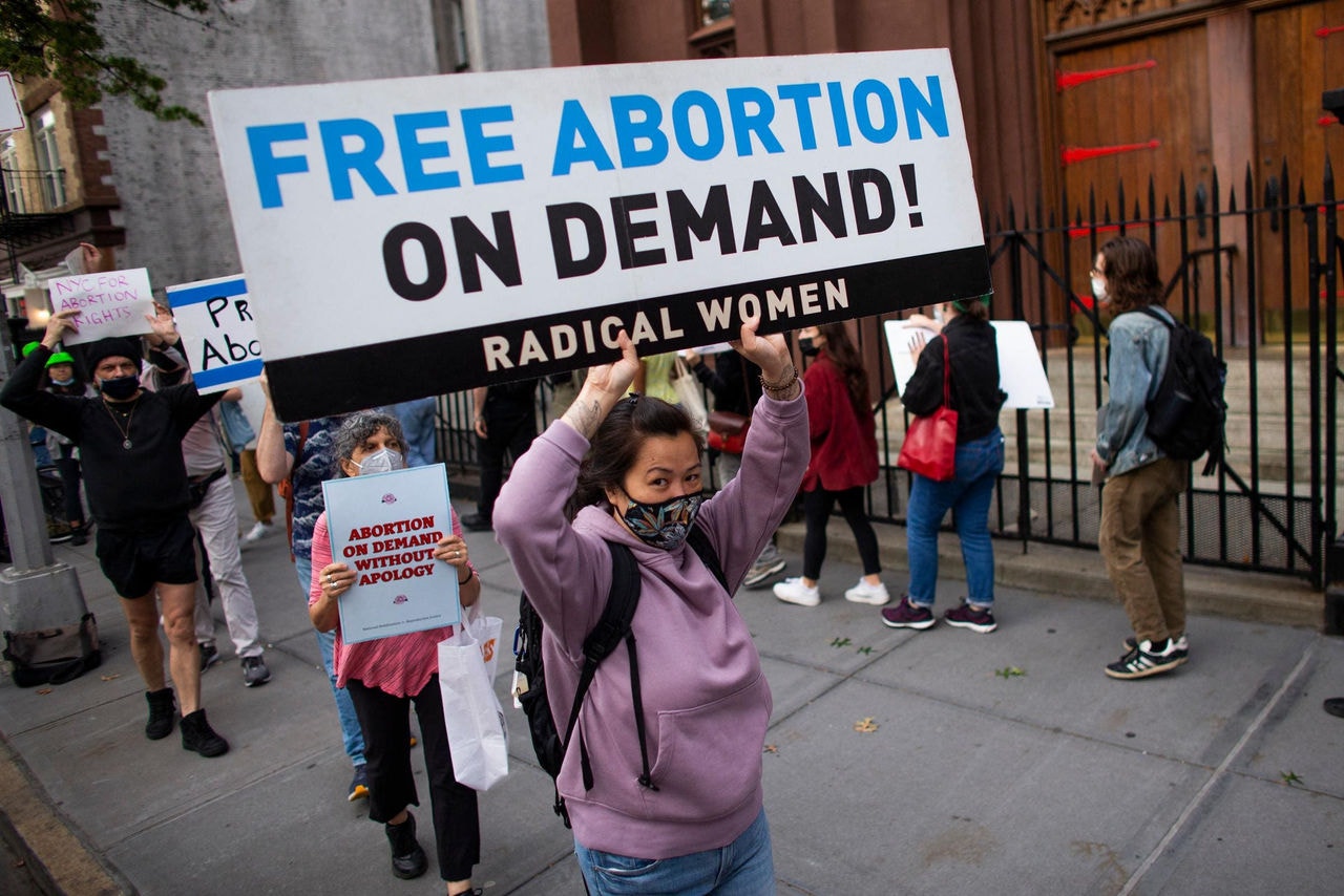Protesto pela liberação do aborto no Texas