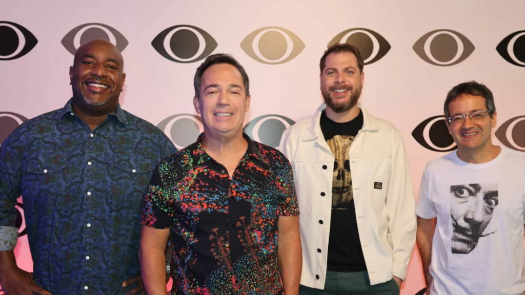 Ângelo, Tatola, Dennys e Ricardinho, do Perrengue na Band
