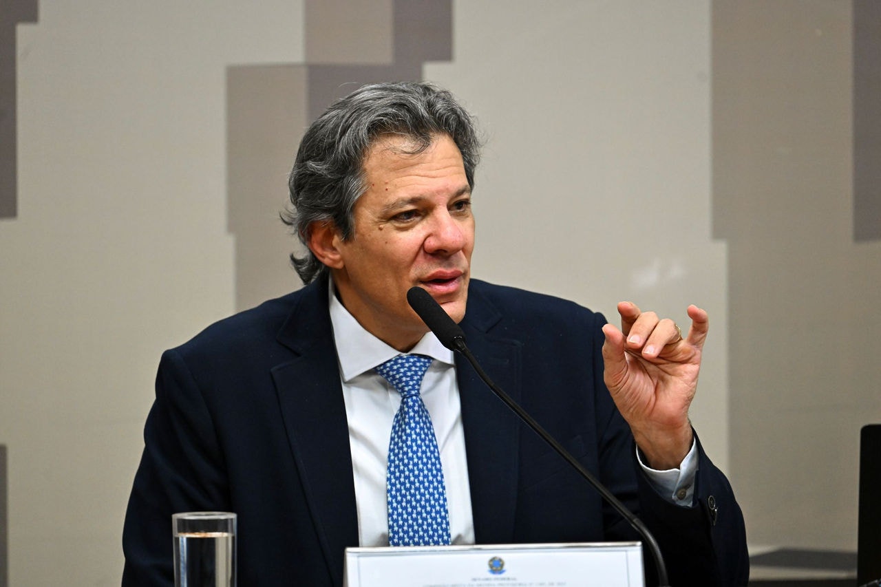 Ministro da Fazenda, Fernando Haddad, defende MP que aumenta imposto de bets, durante audiência no Senado