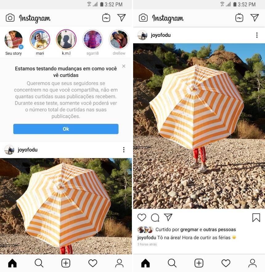 Instagram curtidas