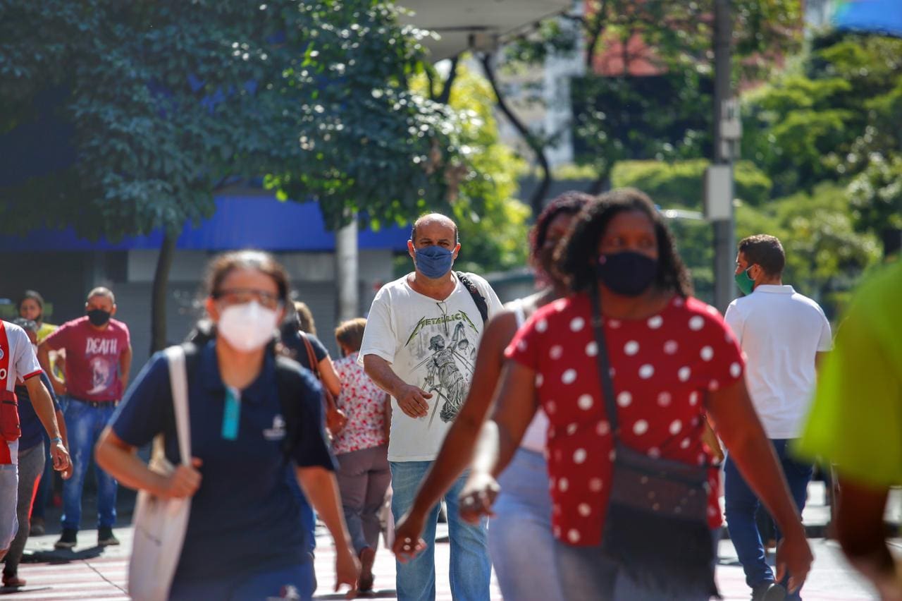 Movimentação no Centro de BH - pandemia - Coronavírus - Covid - transmissão