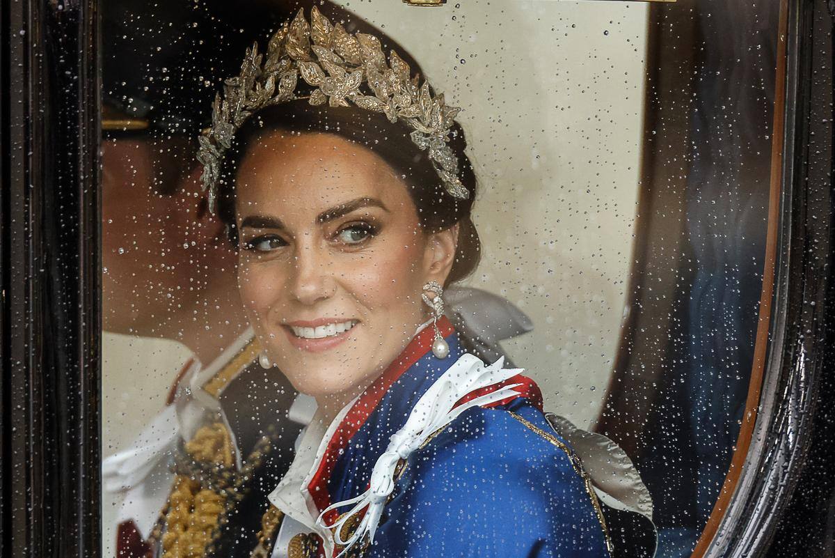 Kate Middleton na coroação do rei Charles III