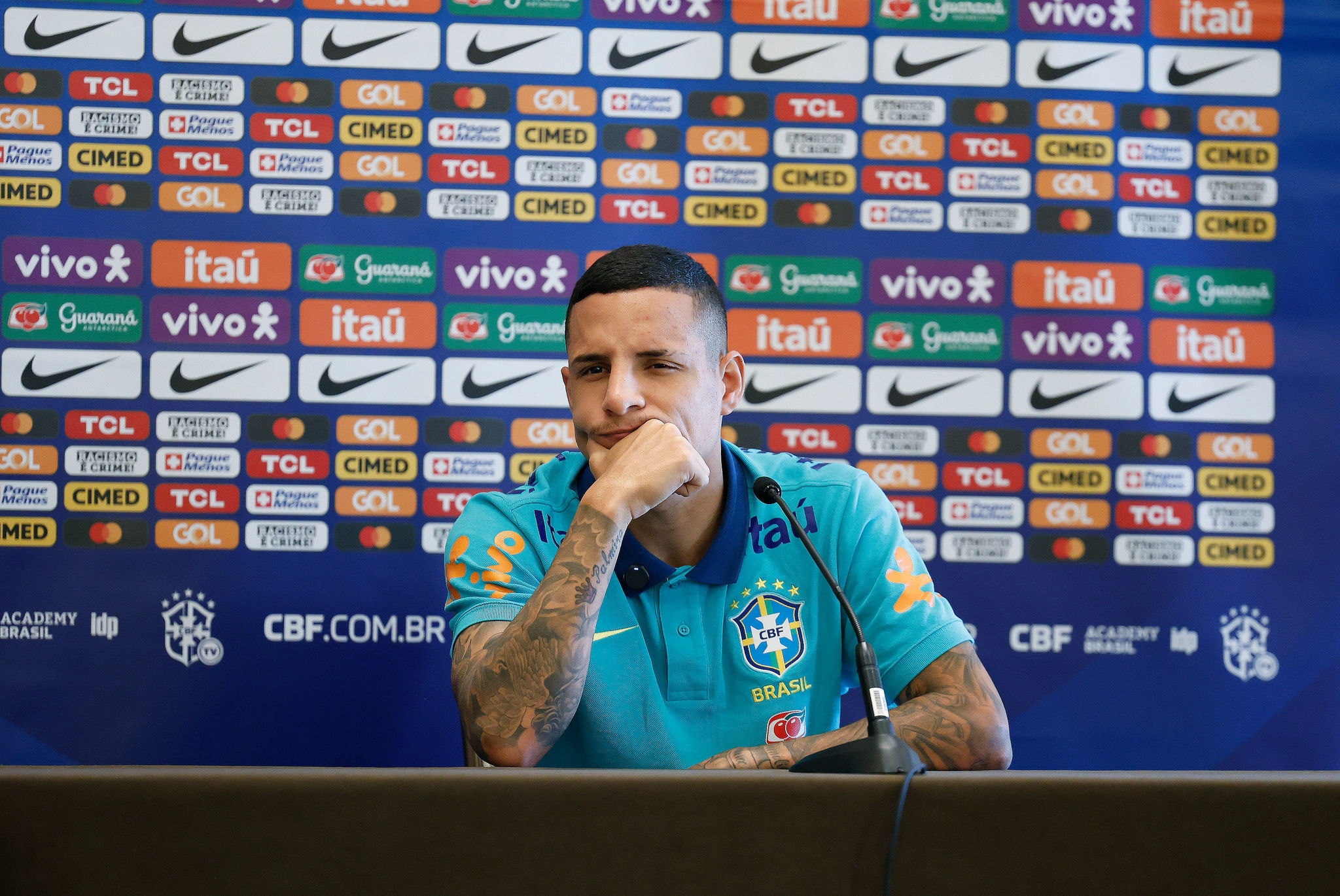 Lateral Guilherme Arana, do Galo, foi convocado para defender o Brasil na Copa América