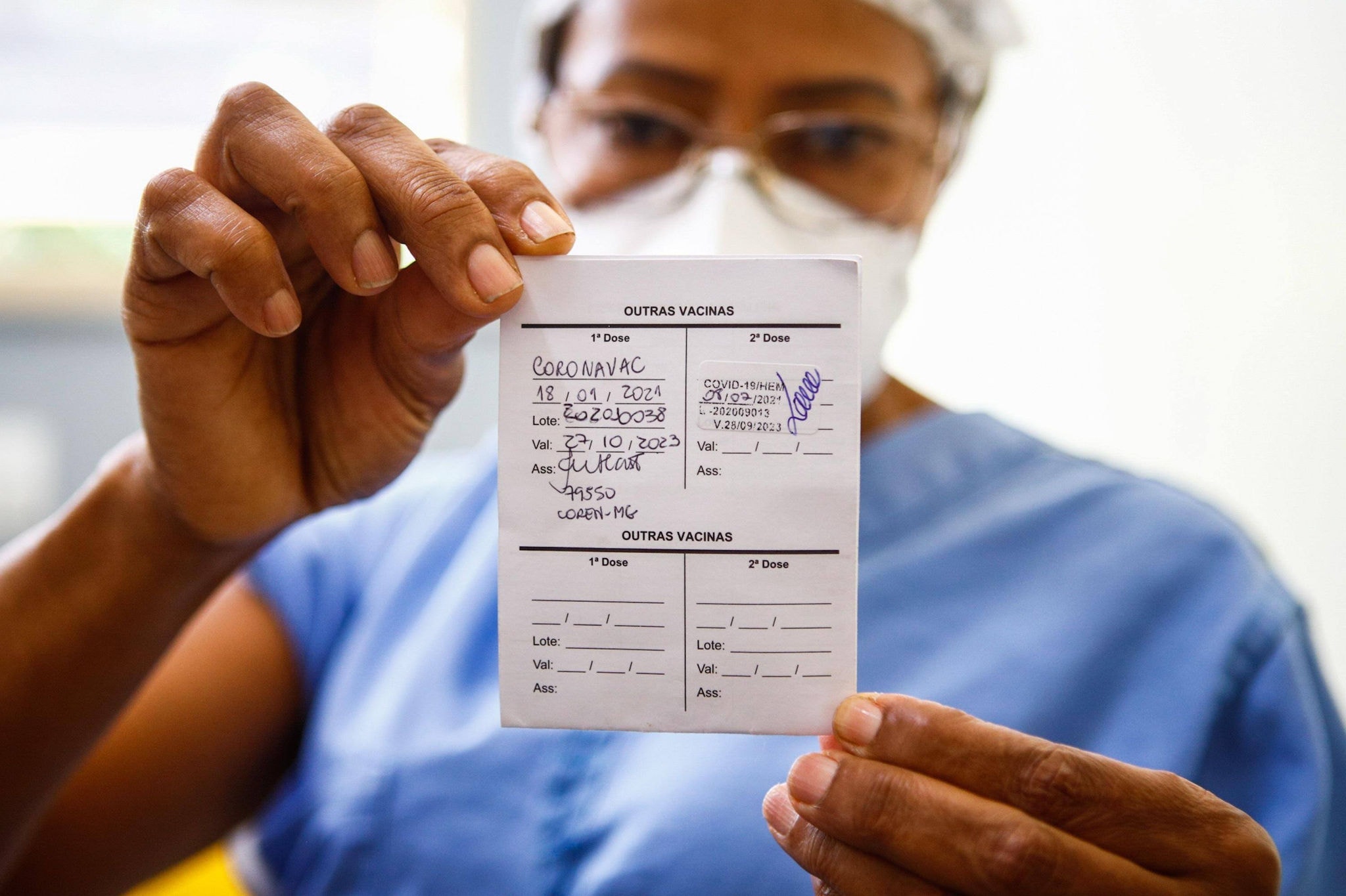 a técnica de enfermagem Maria Bom Sucesso Pereira, a Cecé