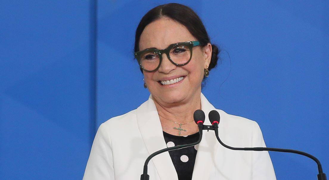 A atriz Regina Duarte foi nomeada recentemente pelo presidente Jair Bolsonaro para a Secretaria Especial de Cultura