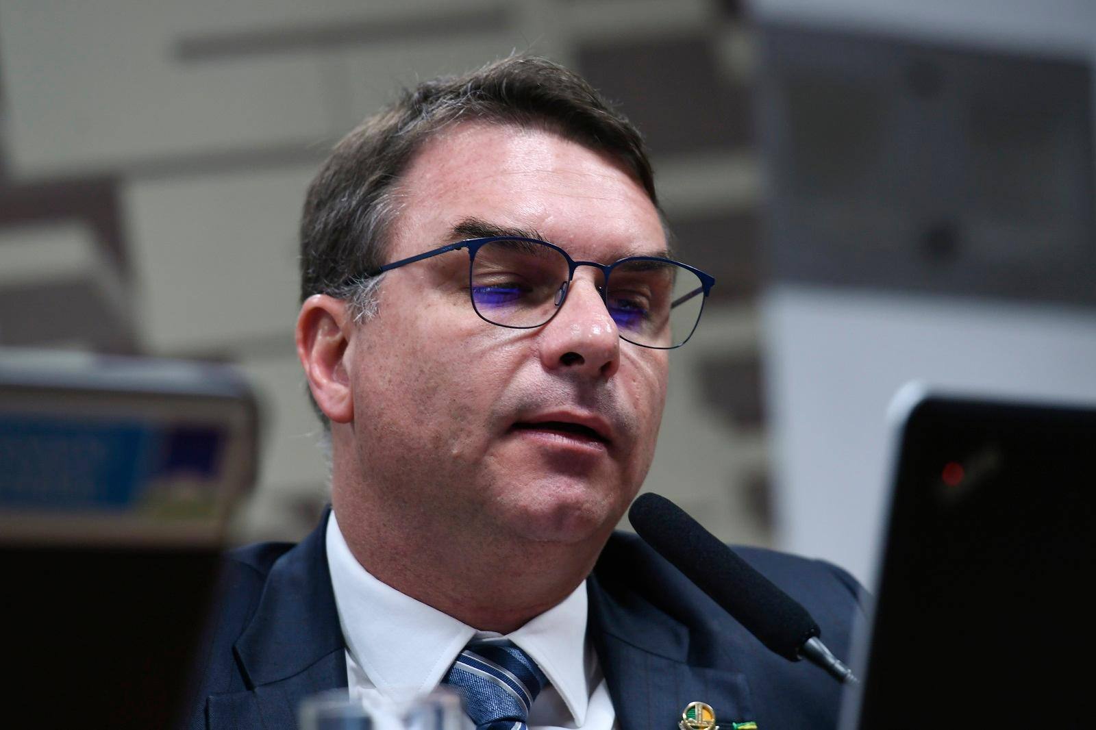 Flávio Bolsonaro é senador e filho do ex-presidente Jair Bolsonaro