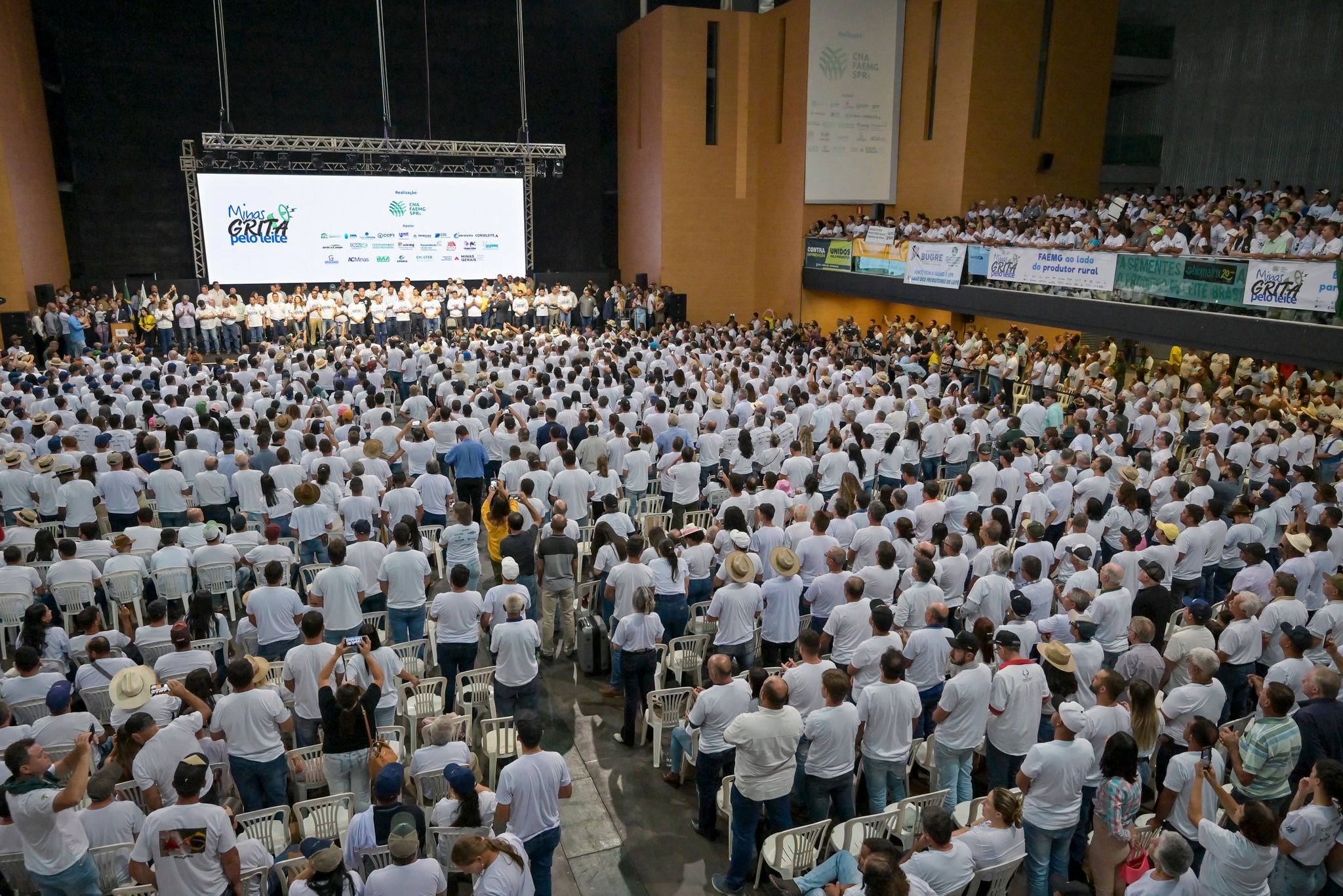 O evento “Minas Grita pelo Leite!” destacou a importância de Minas Gerais como maior produtor de leite do país 