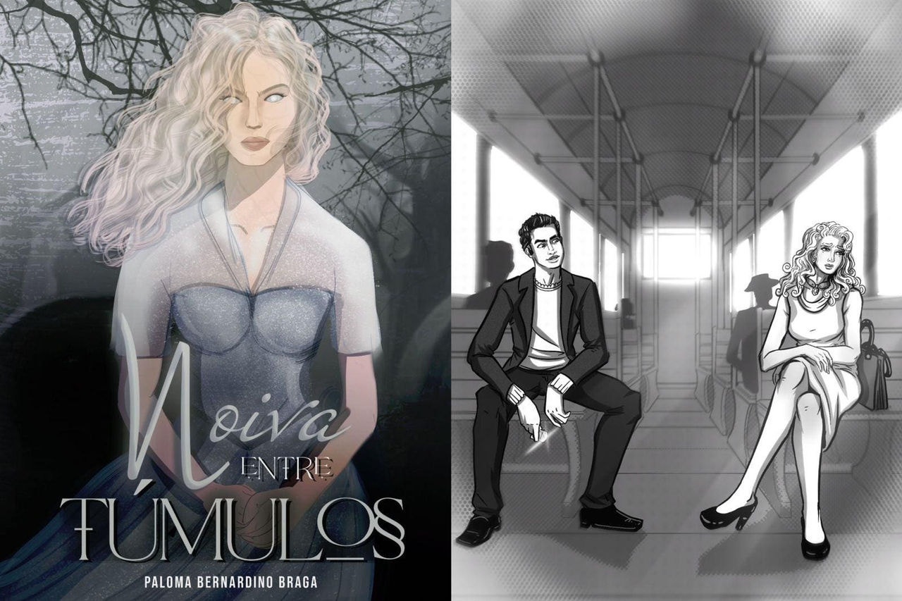 Imagem mostra capa do livro Noiva entre Túmulos 