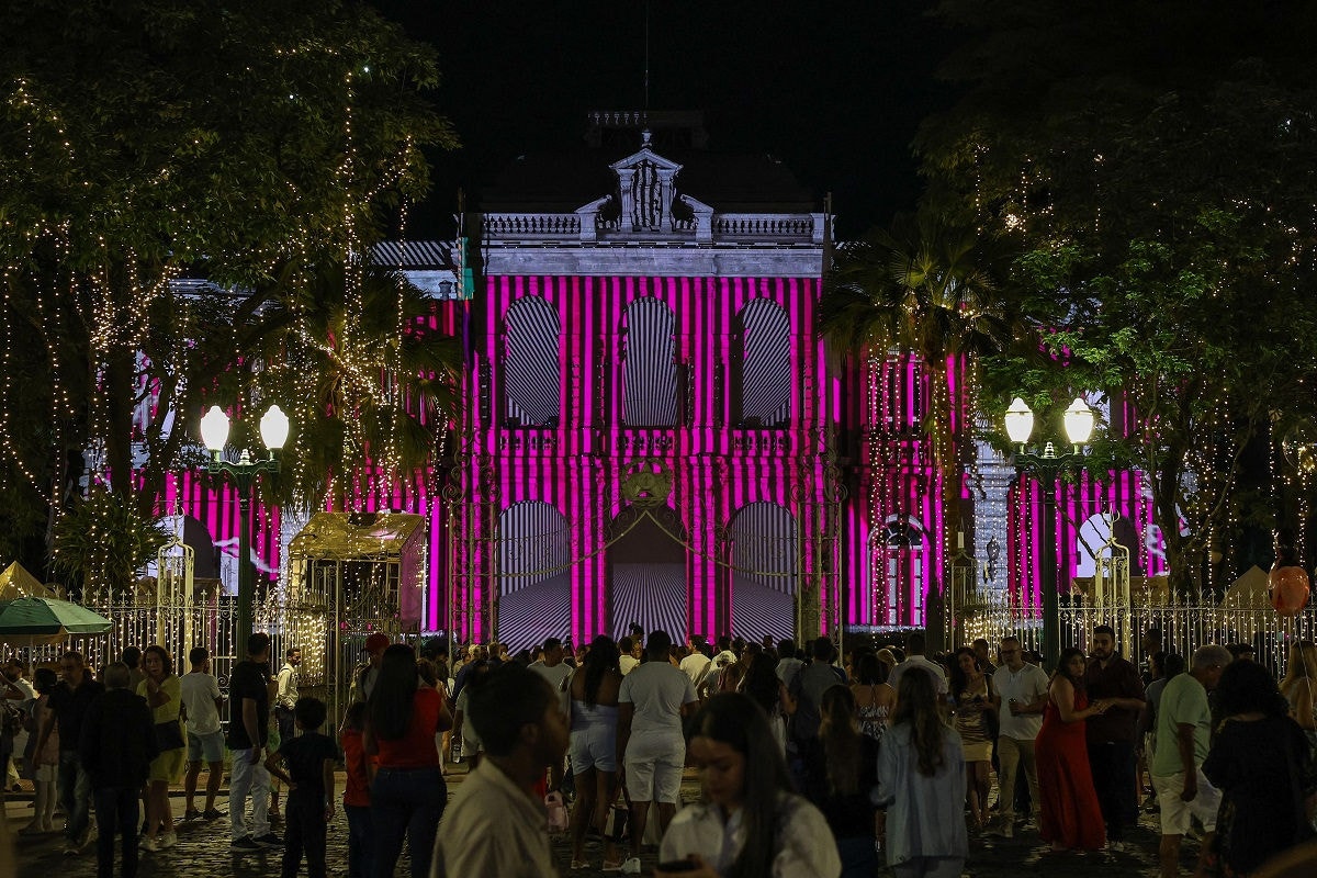 Expectativa era que 30 mil pessoas passassem a virada do ano na praça da Liberdade