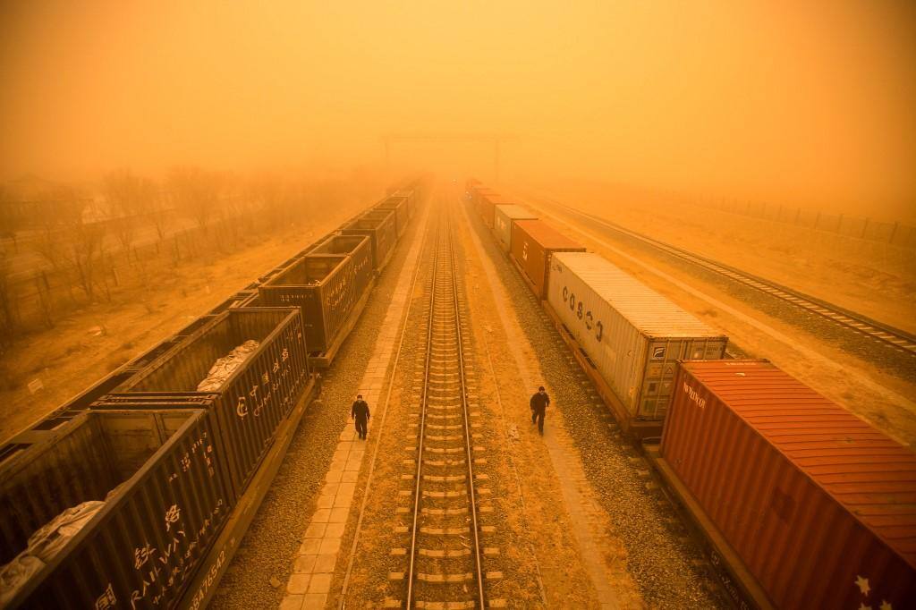 Tempestade poluiu o ar na China