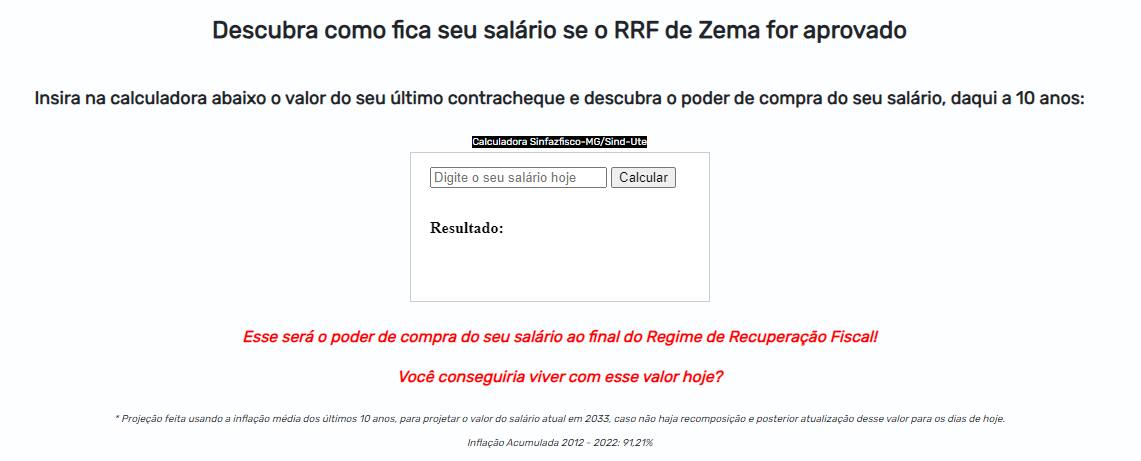 Calculadora de adesão ao RRF’