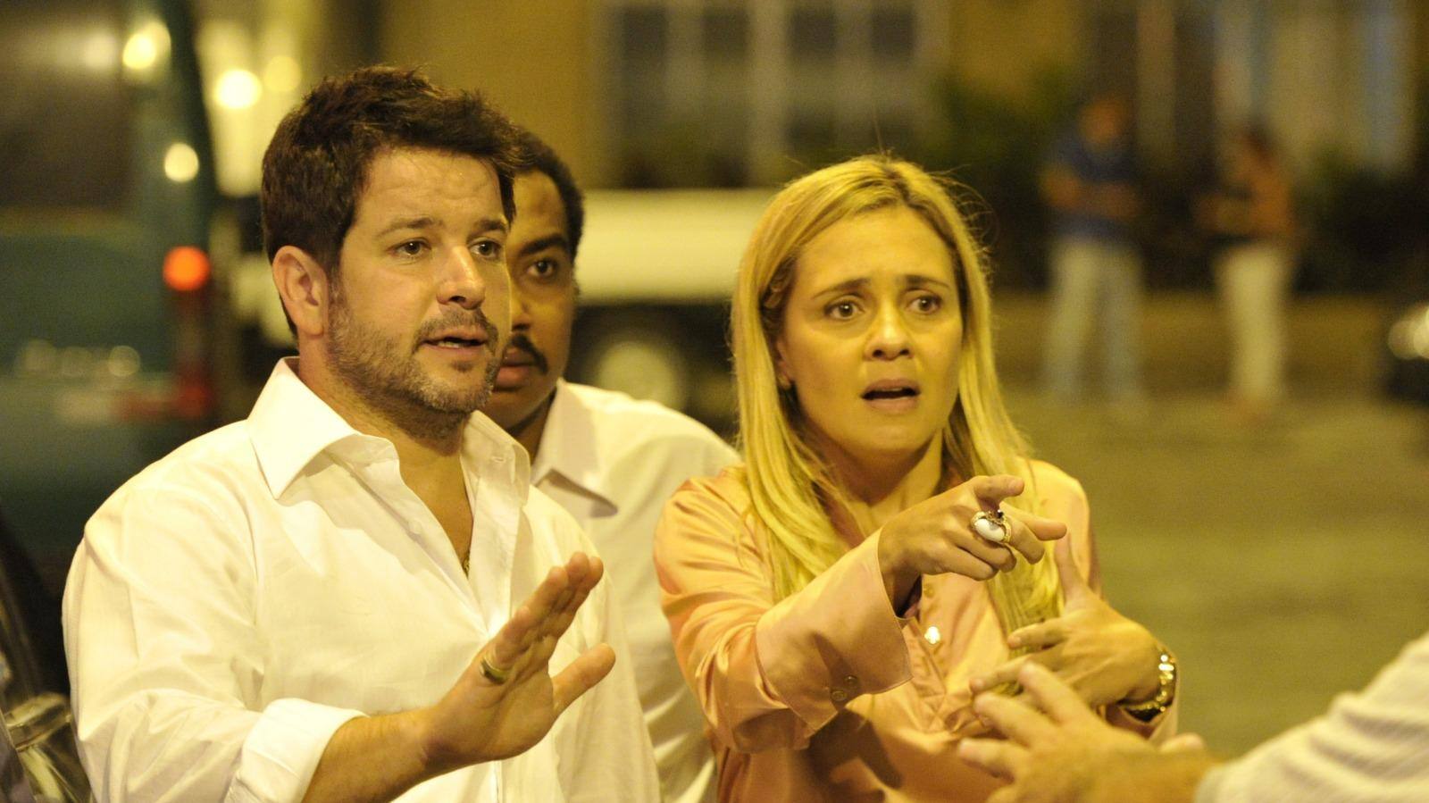 Murilo Benício e Adriana Esteves