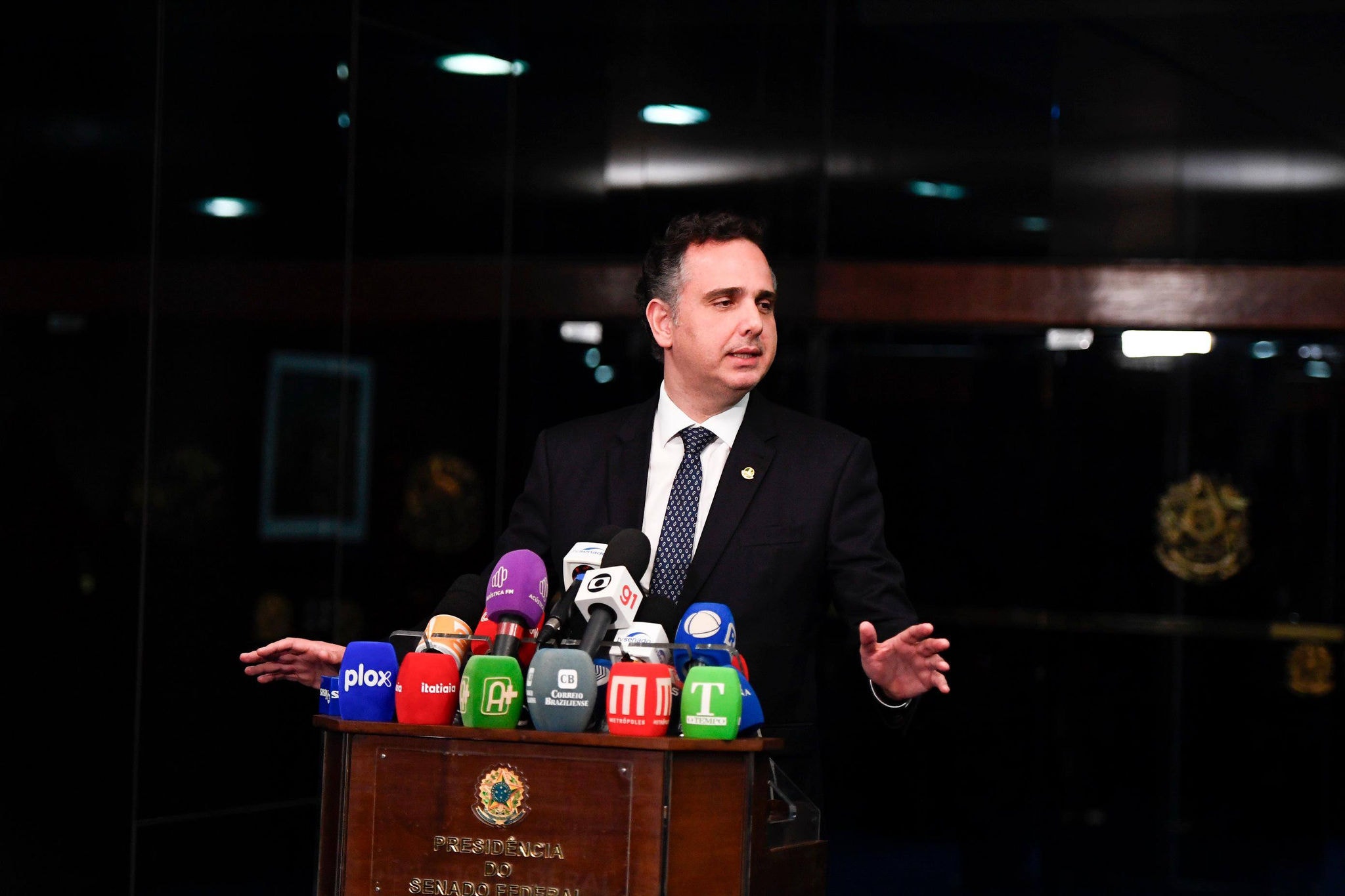O presidente do Senado, Rodrigo Pacheco