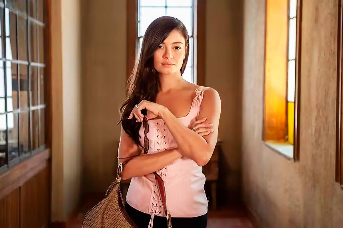 Sophie Charlotte caracterizada como Eliana para o remake de "Renascer"