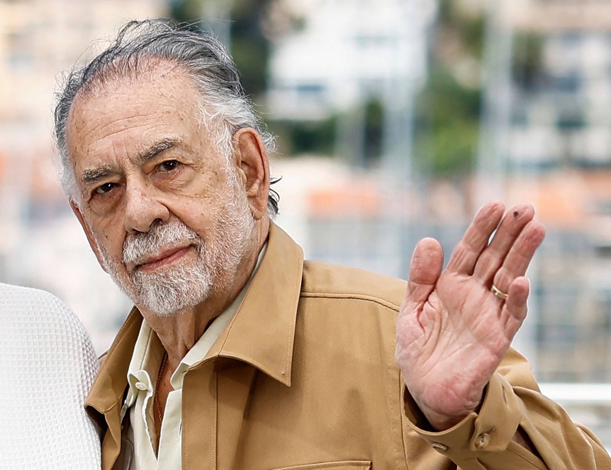 O diretor norte-americano Francis Ford Coppola na 77ª edição do Festival de Cinema de Cannes