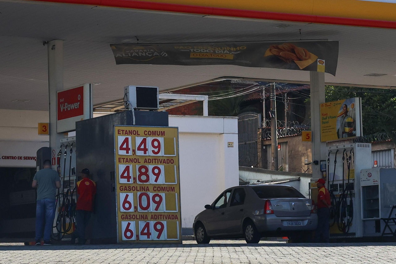 Preço da gasolina em posto da avenida Cristiano Machado