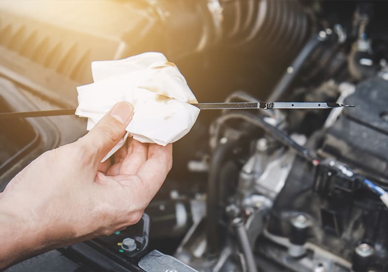 Checar o nível do óleo do motor