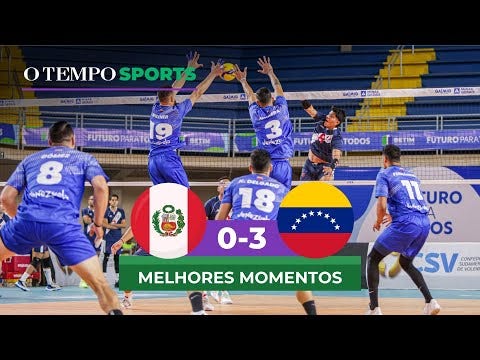 Duelo entre Peru e Venezuela, pela Copa América masculina de Vôlei
