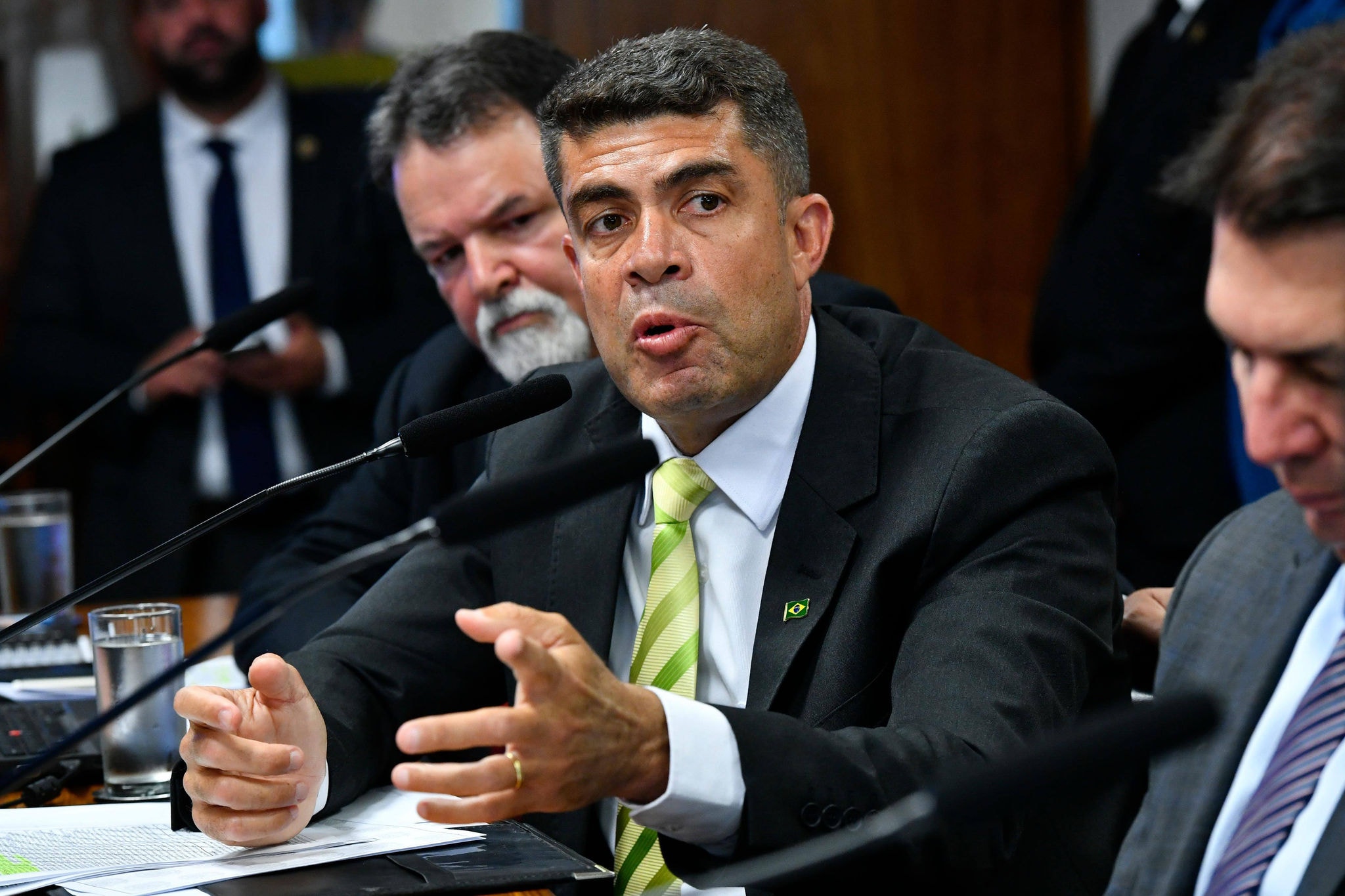 O argento do Exército Luís Marcos dos Reis, em depoimento à CPMI do 8 de janeiro
