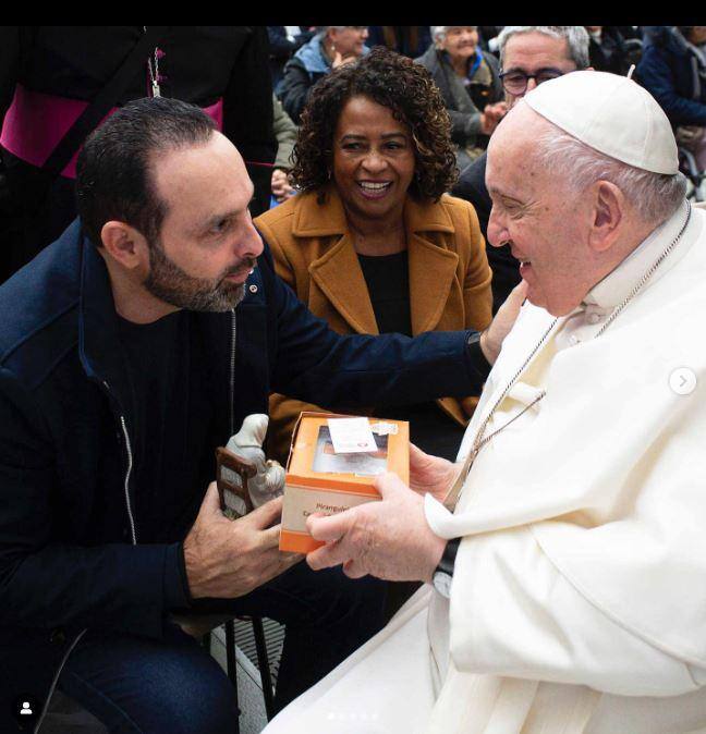 Ulysses Gomes, Leninha e Papa Francisco