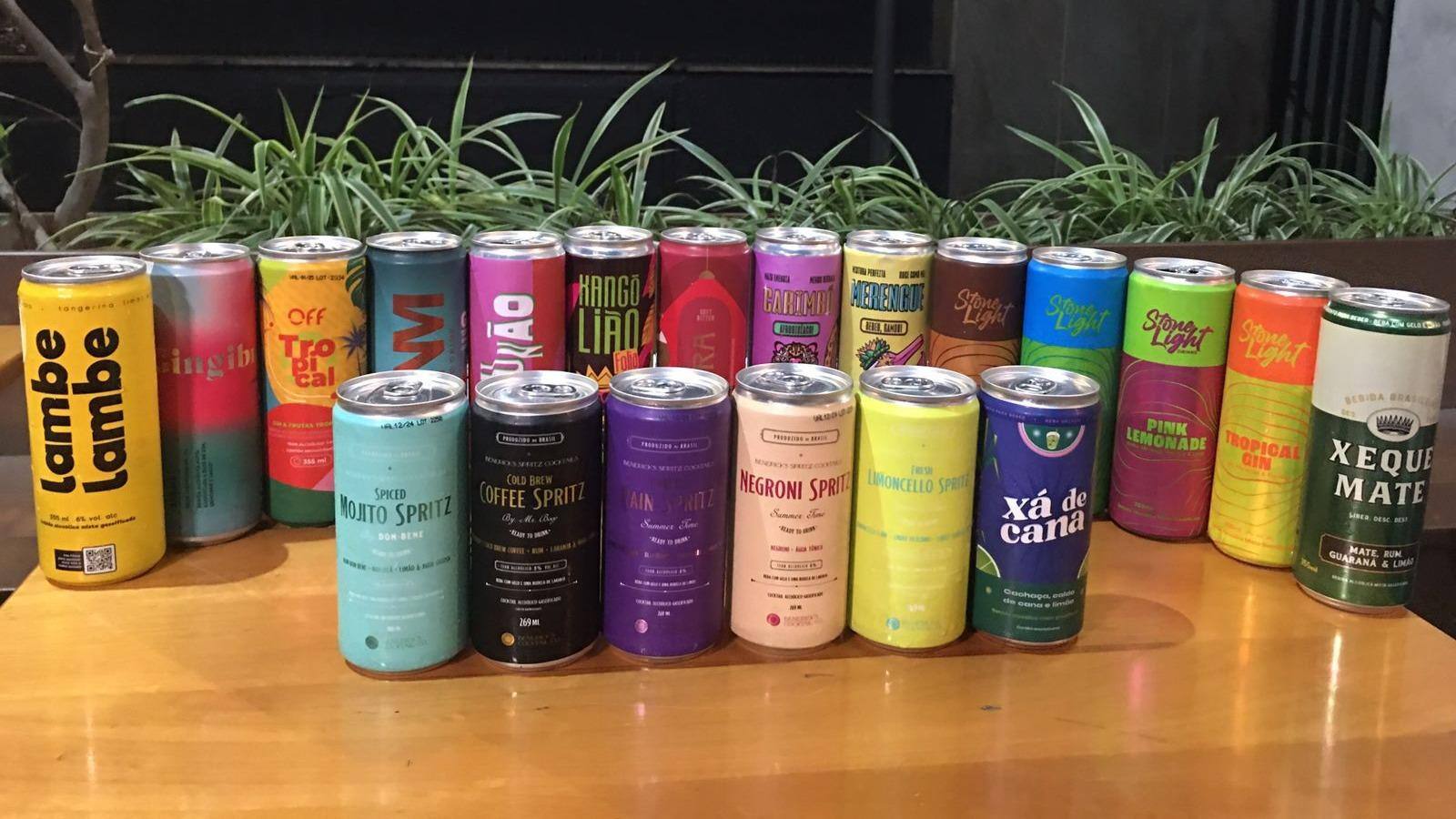 Veja os 20 drinks em lata participantes da degustação às cegas