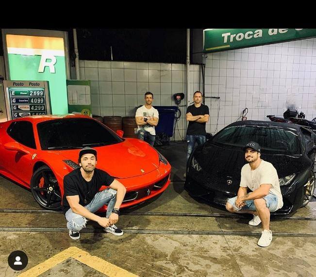 Caio Castro e sua Lamborghini