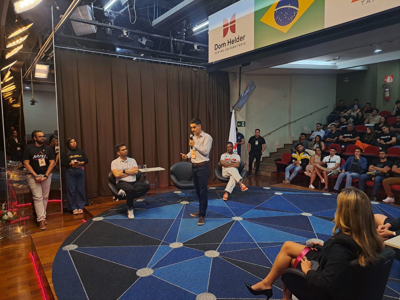O deputado federal Kim Kataguiri (União Brasil-SP) participou de um dos painéis do congresso