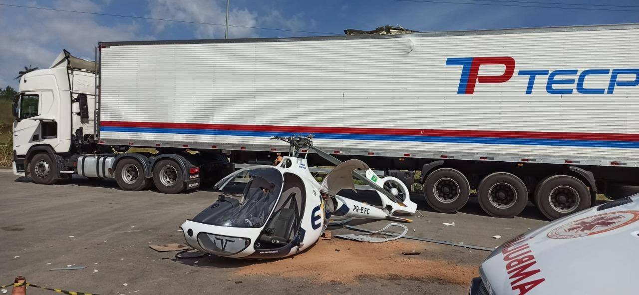 Queda de helicóptero em Contagem
