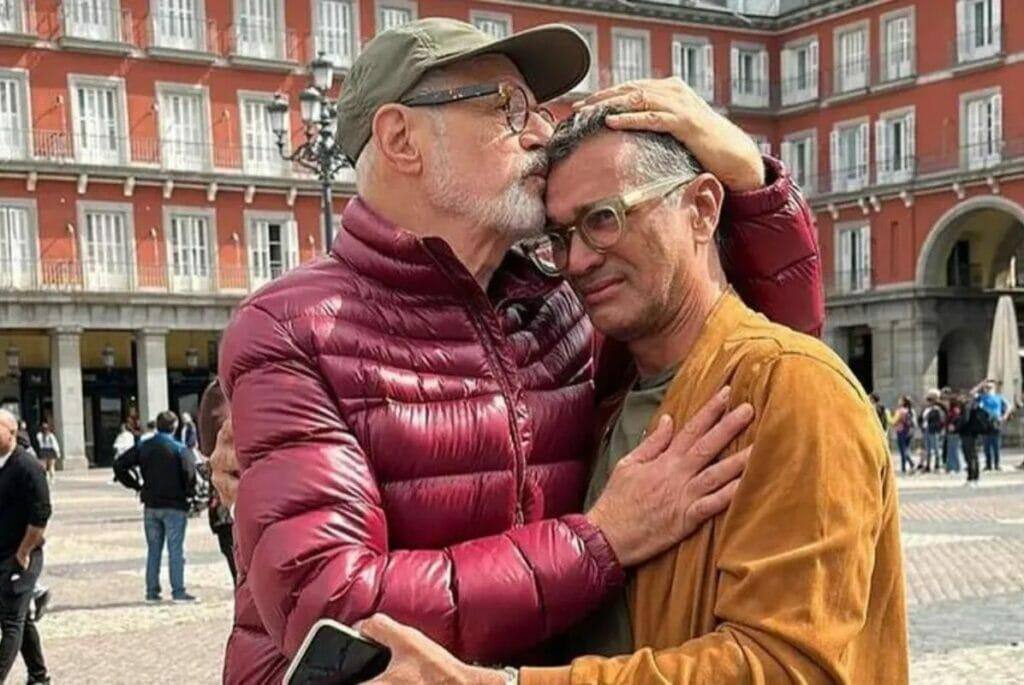 Marcos Caruso foi homenageado pelo marido, Marcos Paiva, no Dia dos Namorados