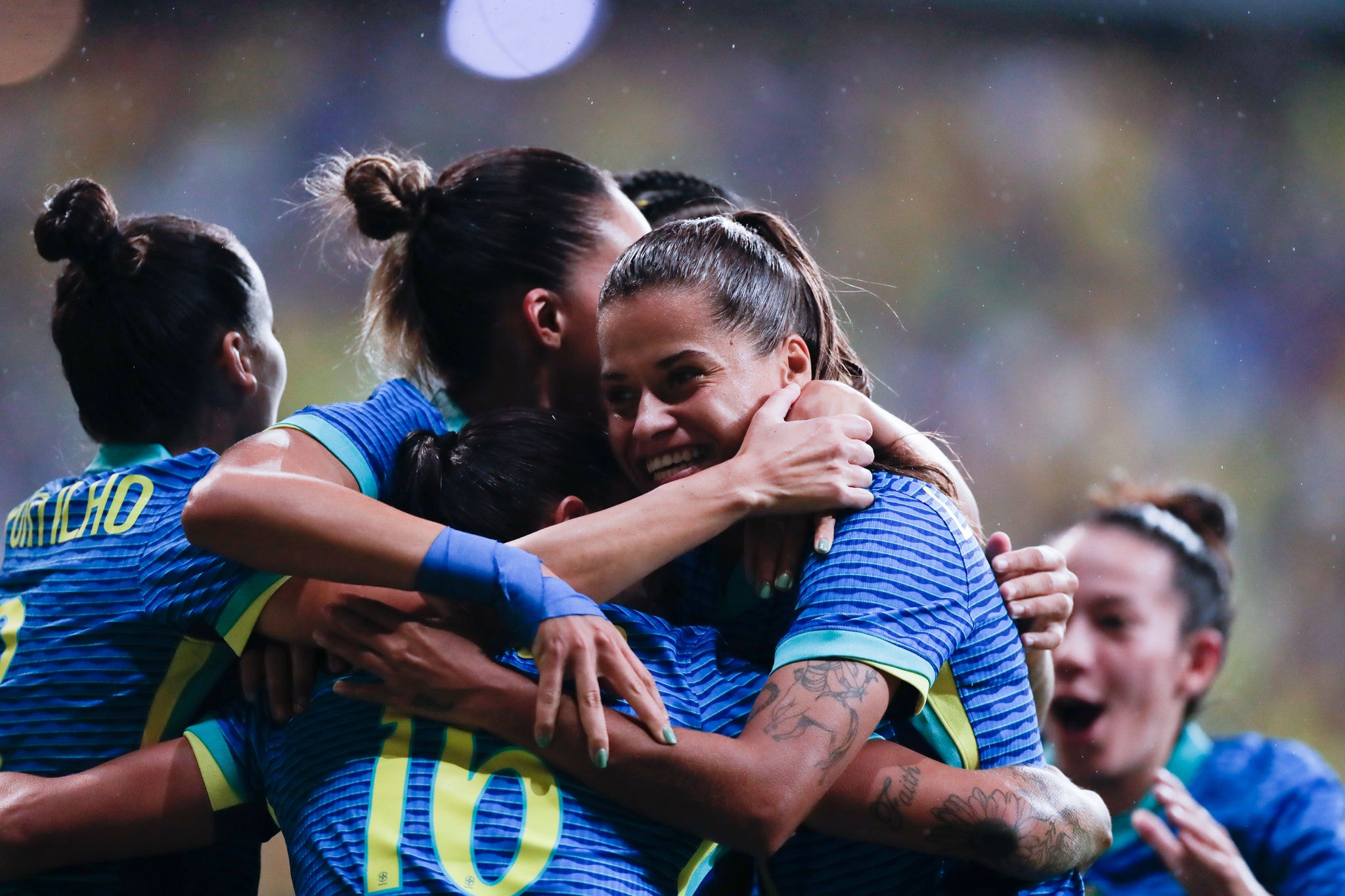 Seleção feminina venceu a Jamaica por 4 a 0 na Arena Fonte Nova