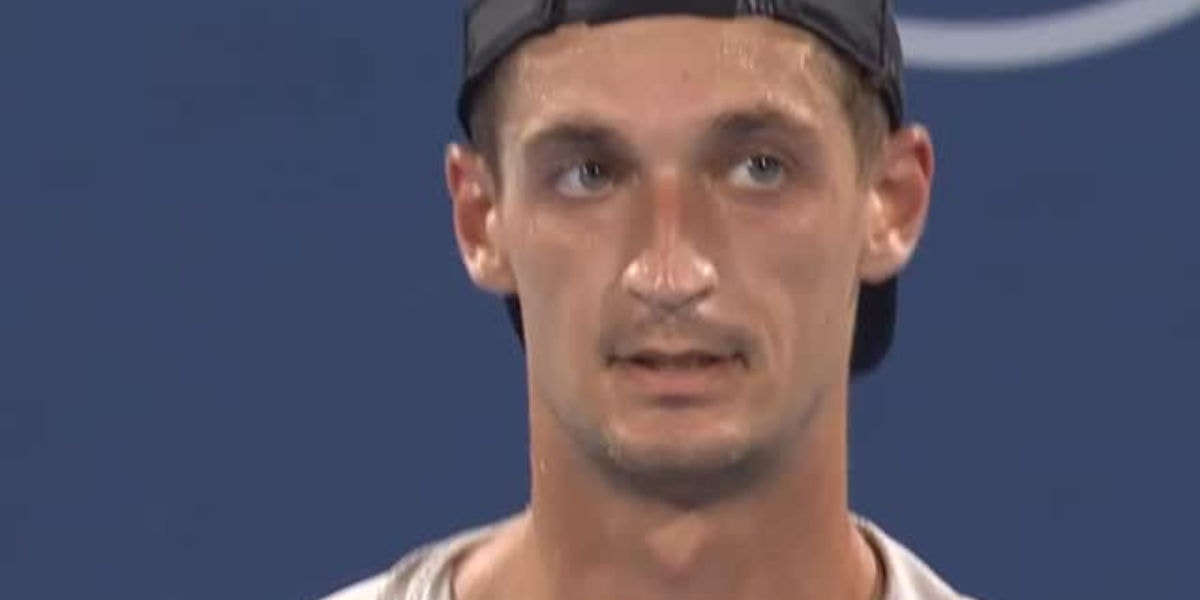 Térence Atmane em ação no Masters 1000 de Cincinnati