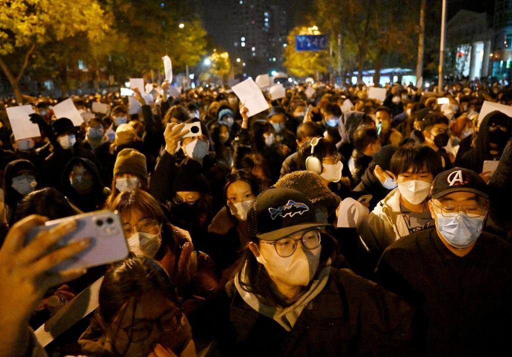 Protesto na China