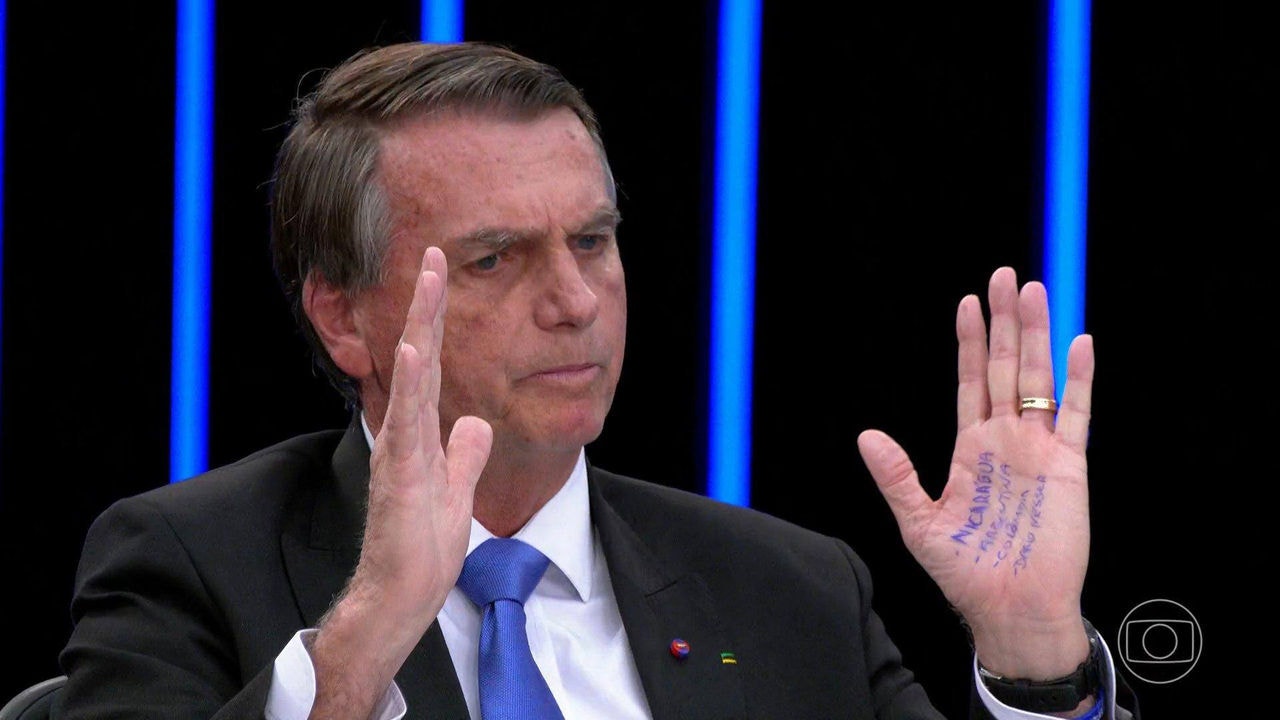 Bolsonaro participou nesta segunda-feira (22) da sabatina do Jornal Nacional