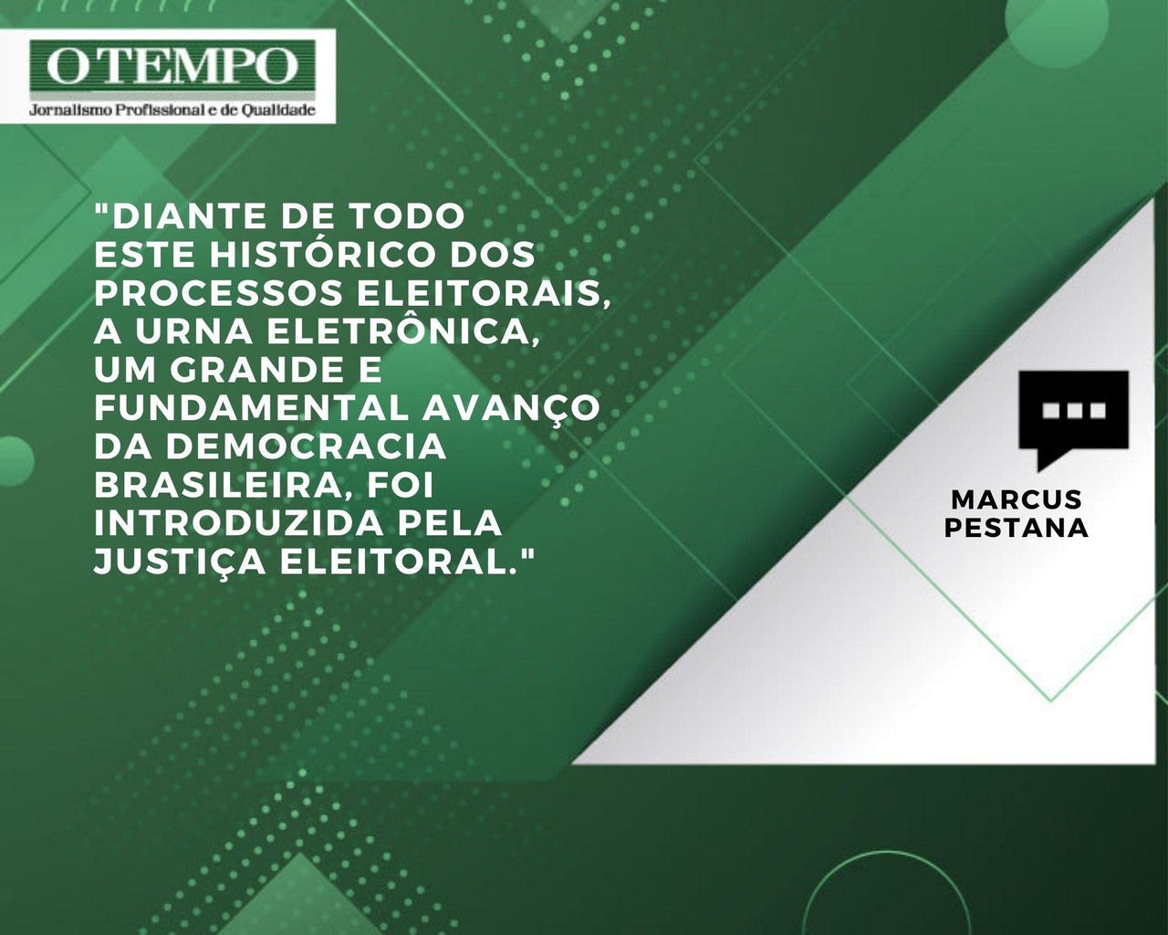 Artigo A urna eletrônica e a roda d'água, de Marcus Pestana