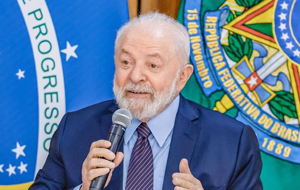 O presidente Lula, durante café no Palácio do Planalto