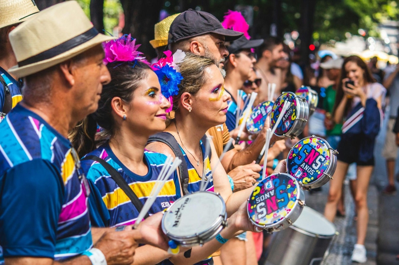 Foliões no Carnaval de BH