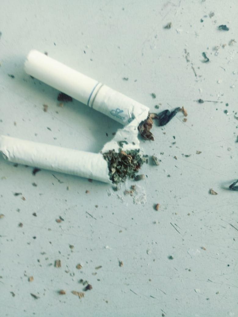 Dentro de cigarro havia drogas ao invés de tabaco